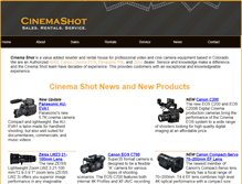 Tablet Screenshot of cinemashot.com